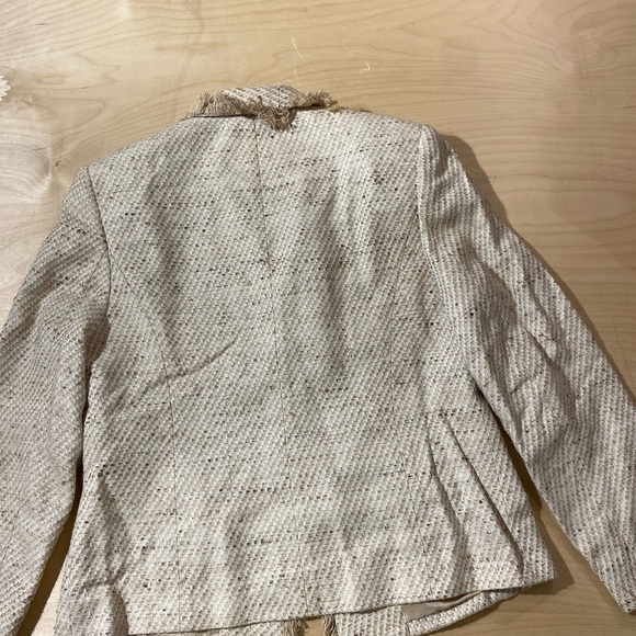 Ann May 100% Woven Silk Blazer size 10 (BT) - Picture 12 of 13